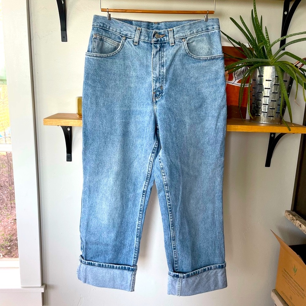 Vintage Faded Glory Relaxed Fit Boyfriend Jeans Men’s Size 33 x 30 Fit Wmn 6 8